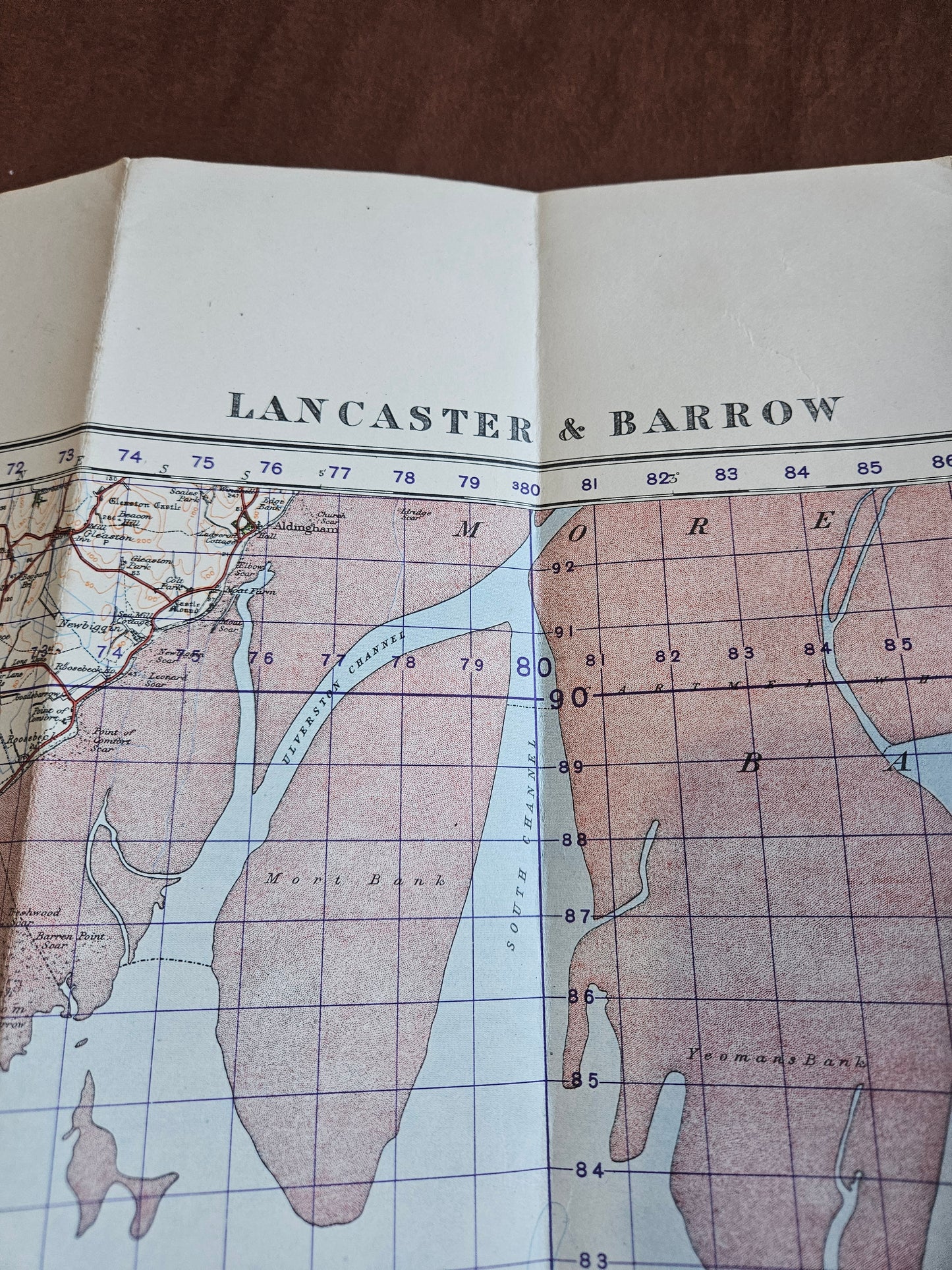 WW2 Ordnance Survey Map - Lancaster & Barrow, 1940.