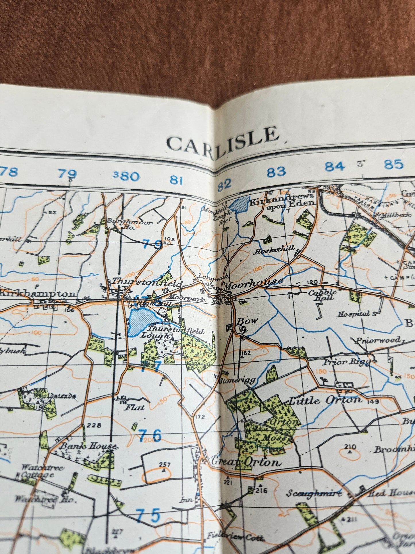 WW2 Ordnance Survey Map - Carlisle, 1940.