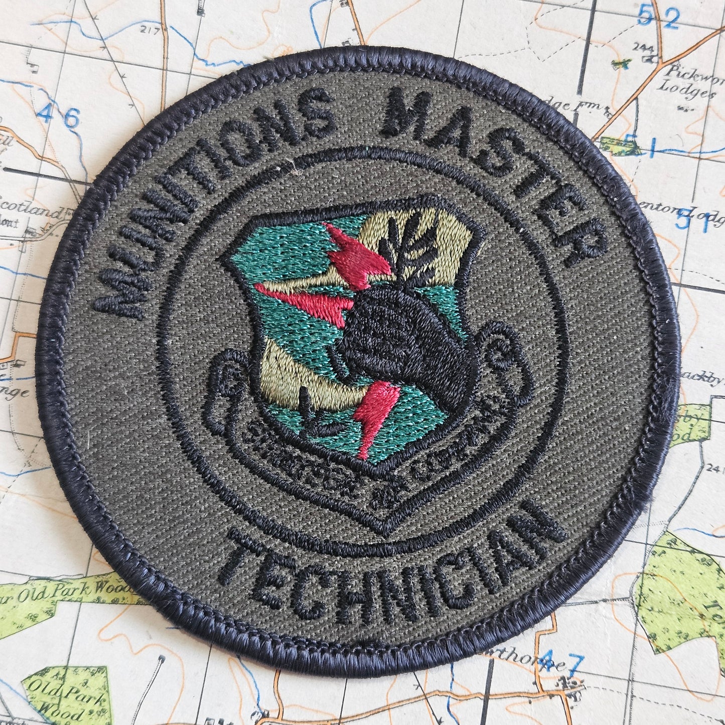 US Air Force Munitions Master Technician Patch. 1980s.