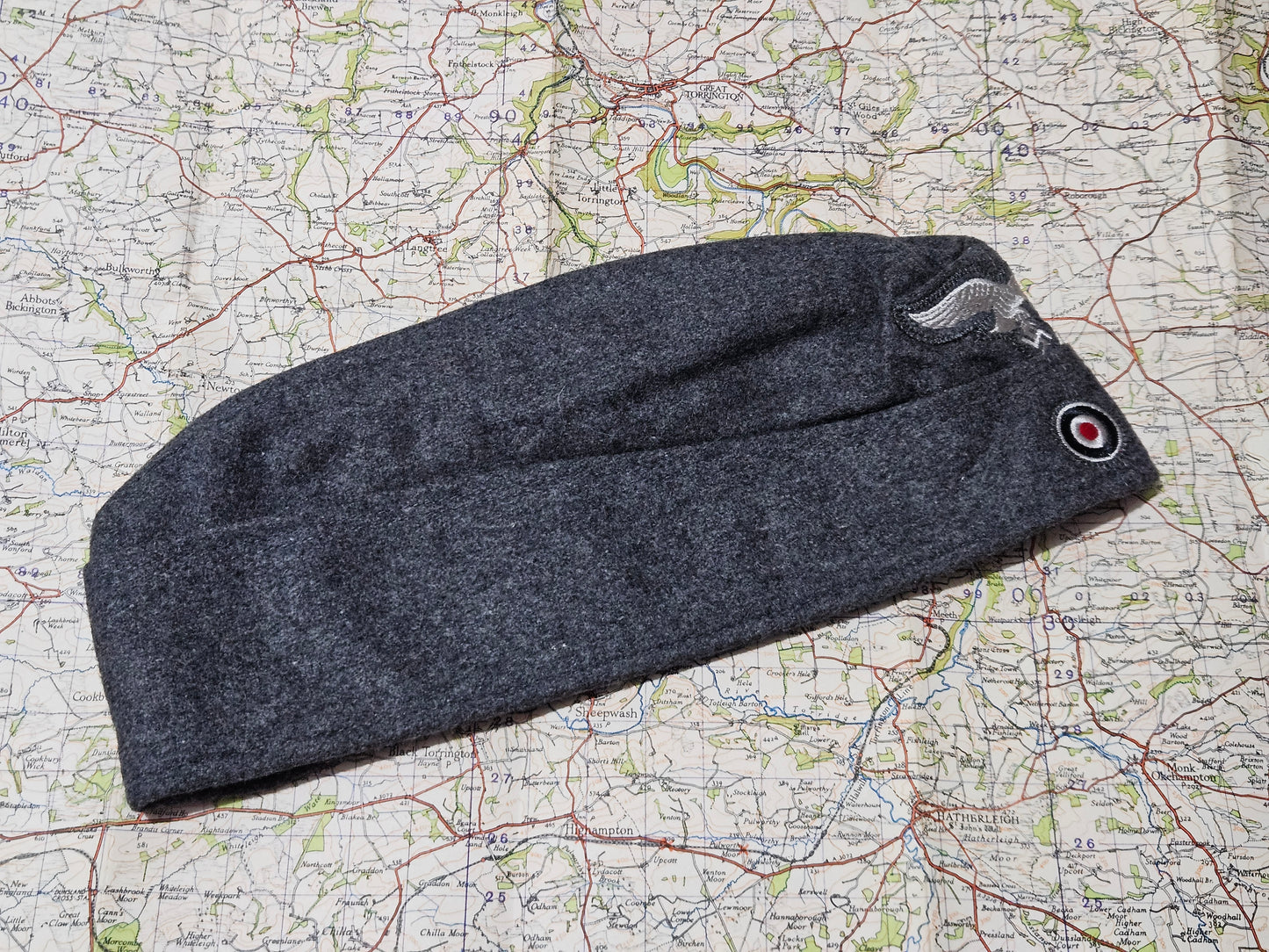 Great quality reproduction WW2 German Luftwaffe Airforce M40 side cap
