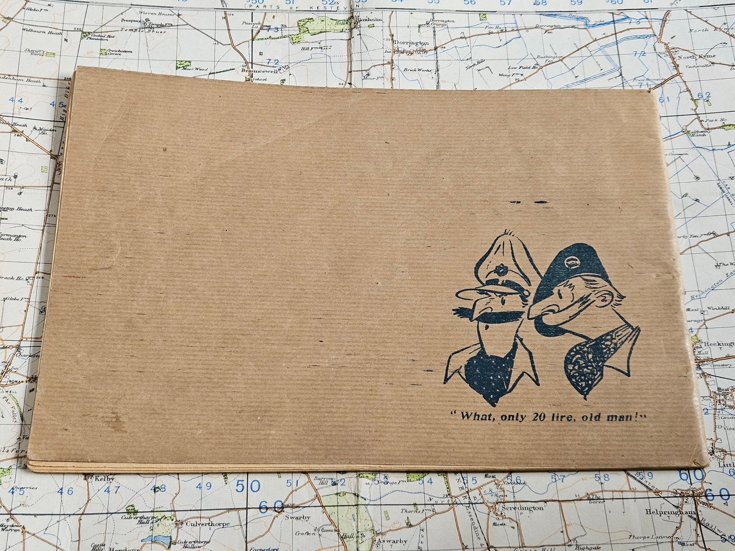 Original Copy The Two Types by Jon Cartoons World War 2 Army Welfare Publication