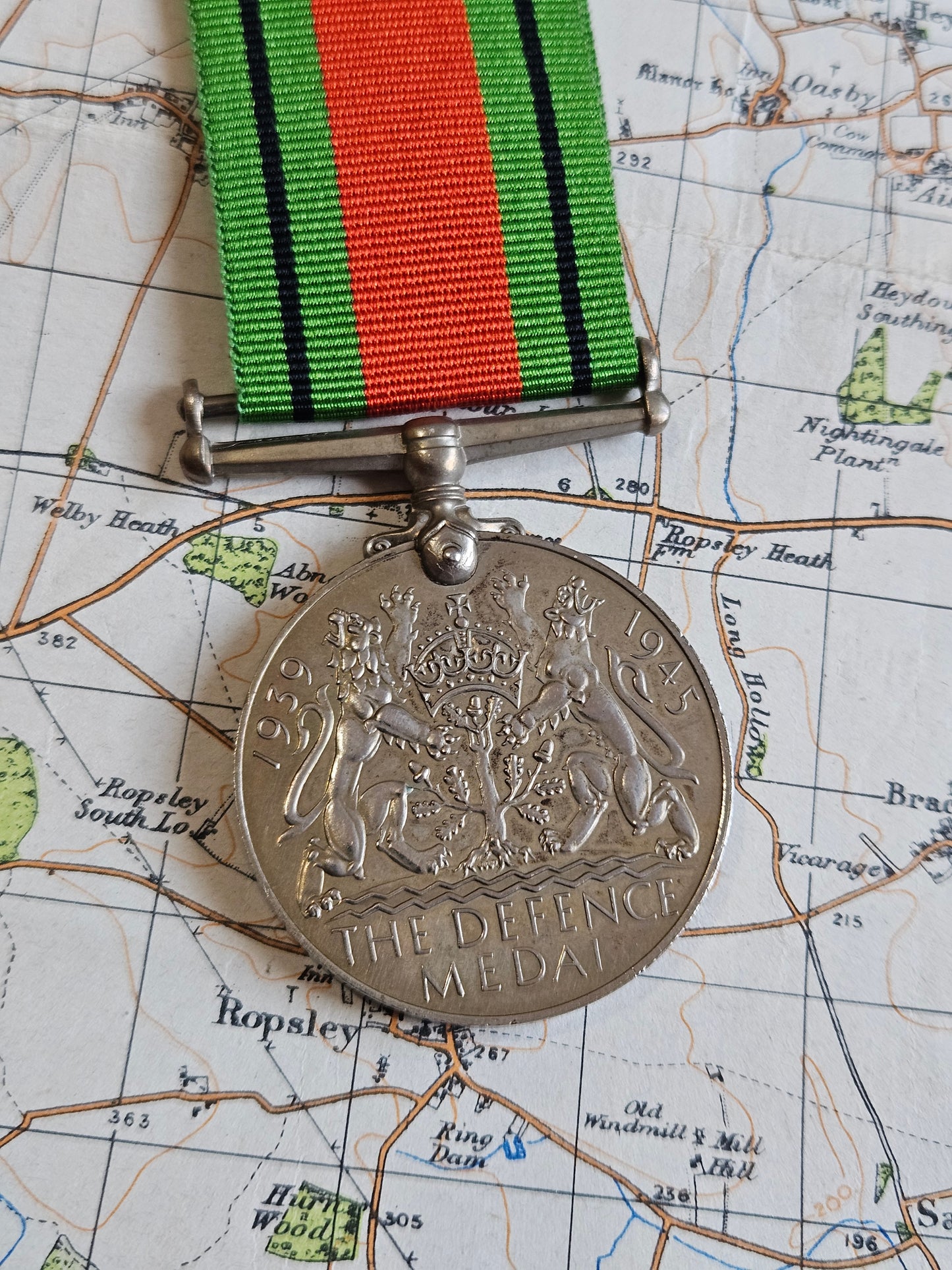Original WW2 1939/45 Defence Medal with ribbon.