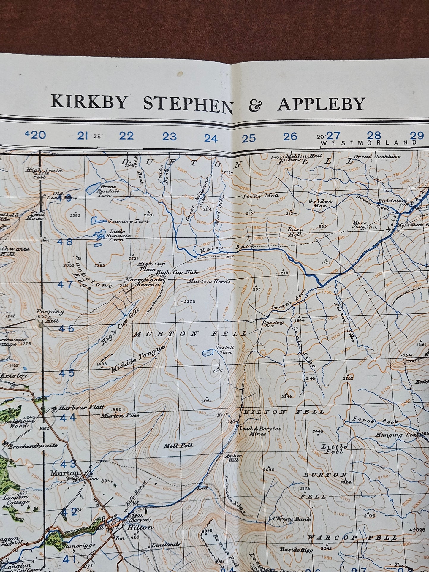 WW2 Ordnance Survey Map - Kirkby Stephen & Appleby, 1940.