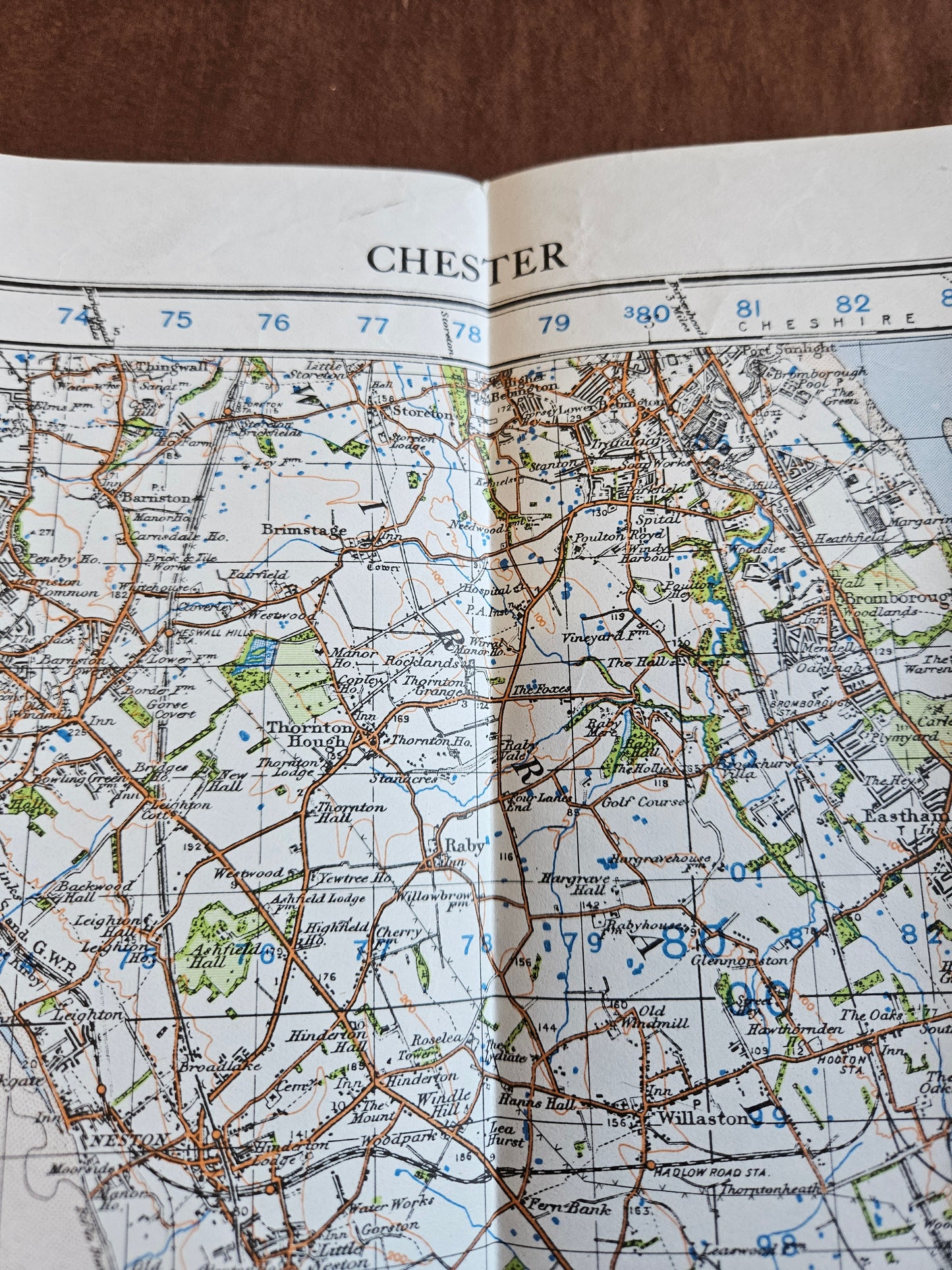 WW2 Ordnance Survey Map - Chester, 1940.