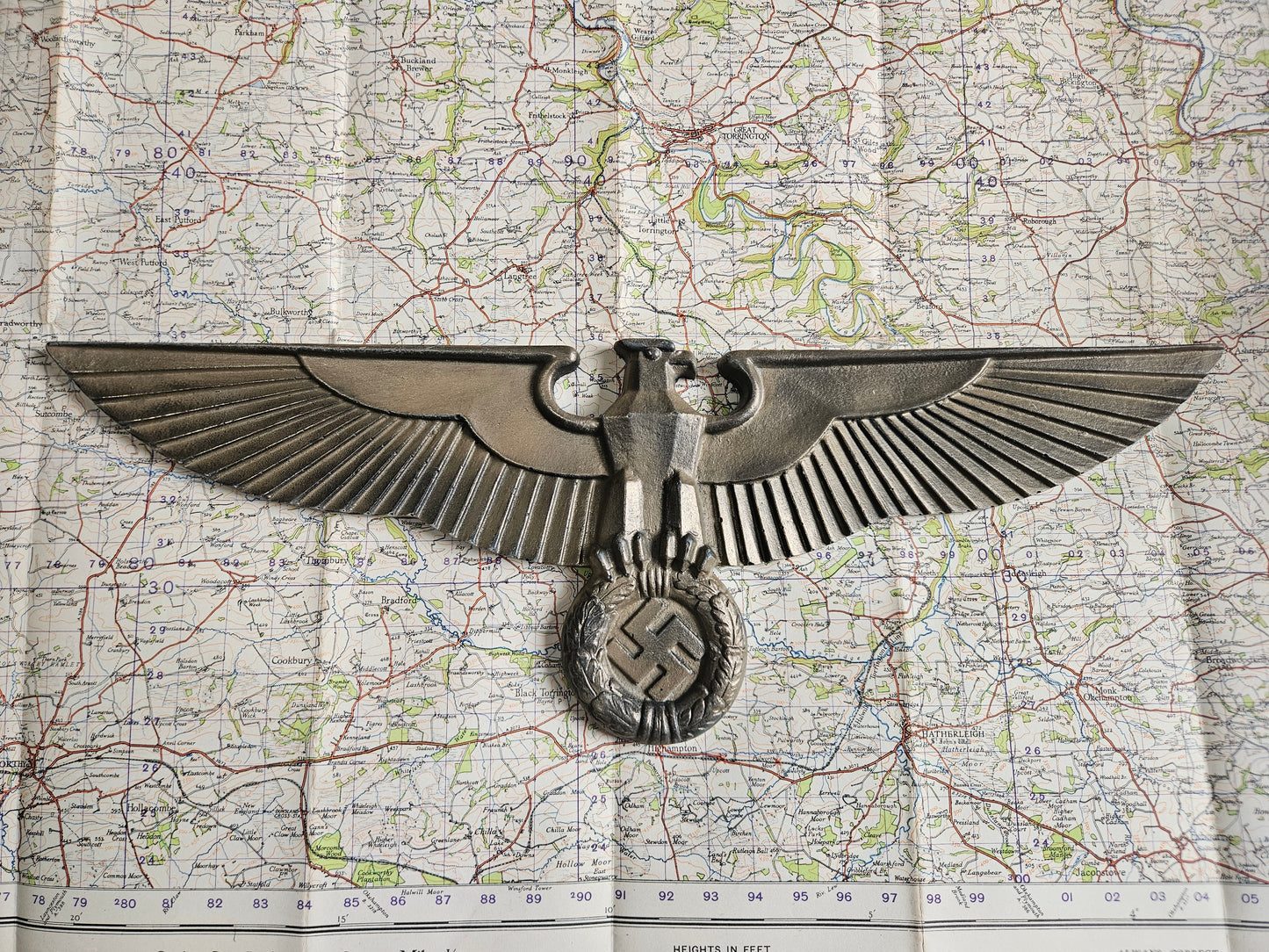 Replica WW2 German imperial eagle (Reichsadler) Wall Display Plaque.