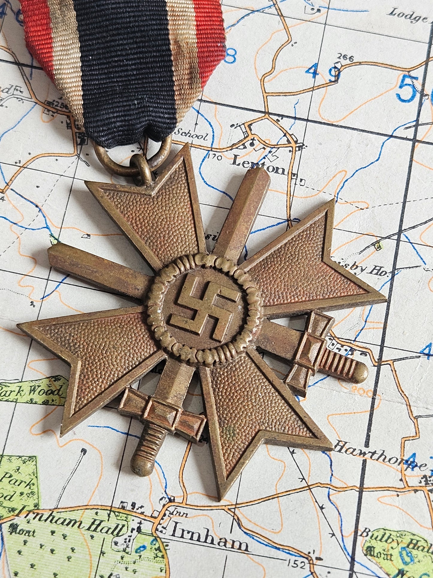 WW2 German War Merit Cross with Swords.