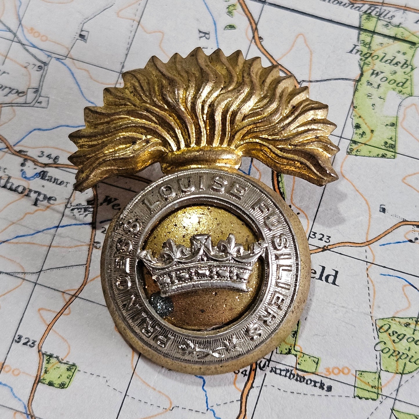 Princess Louise Fusiliers Regiment, Canadian Cap Badge.