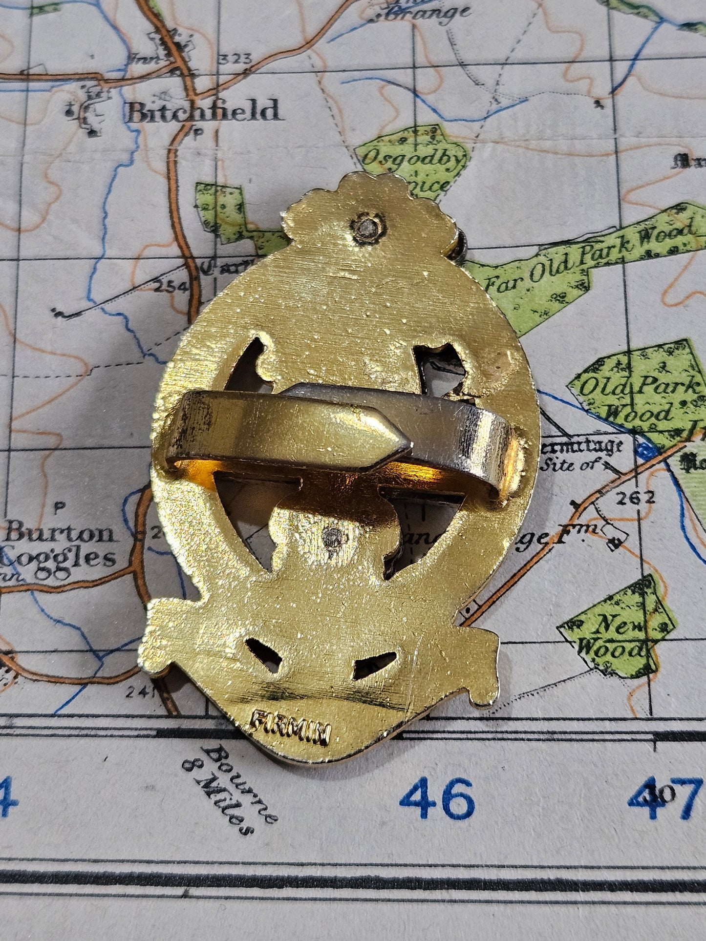 British Army Princess of Wales Royal Regiment Cap Badge by Firmin.