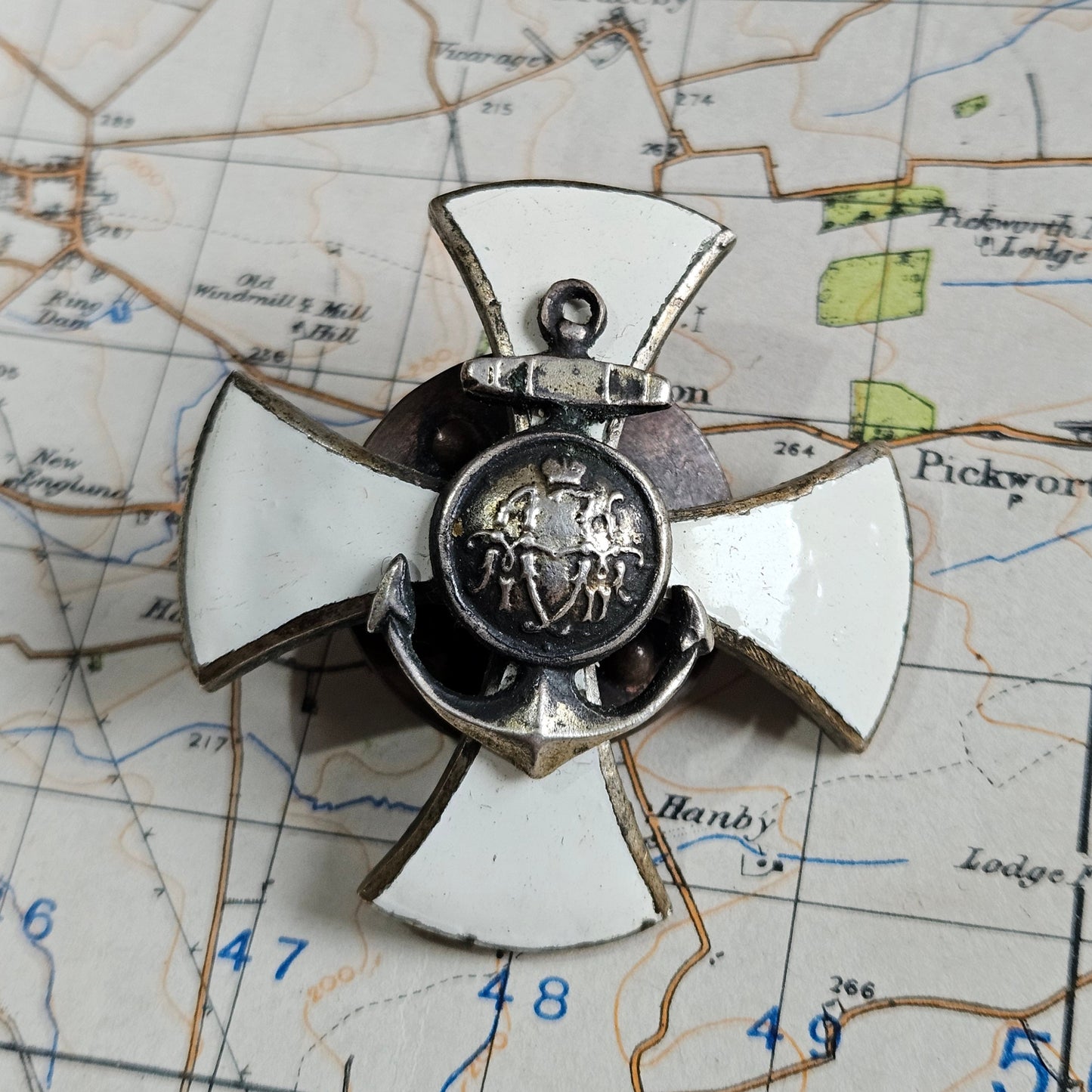 Russian 199th Kronstadt Regimental Medal, Badge.