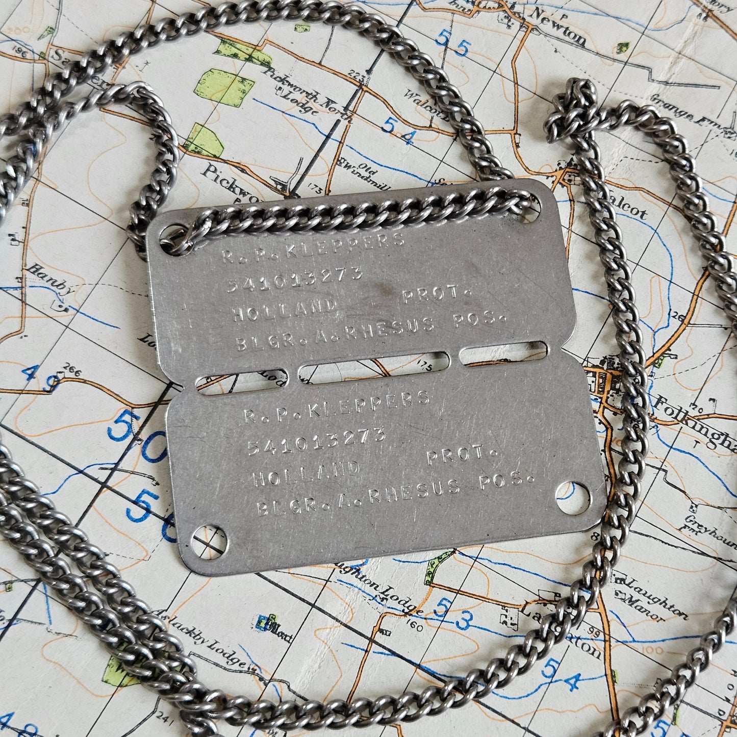 C.WW2/Post-War Dutch Army Soldier’s Dog Tags