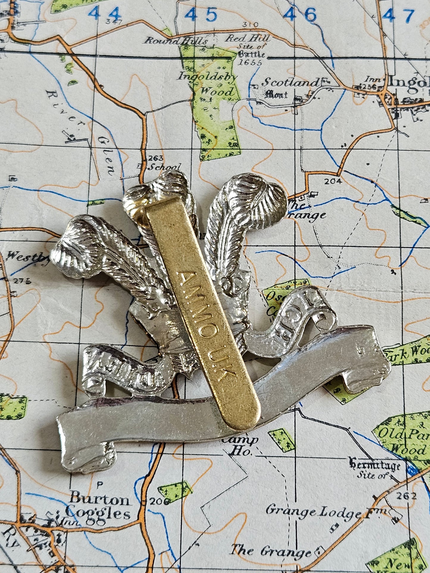 British Army Military Brass Cap Badge - the Royal Hussars