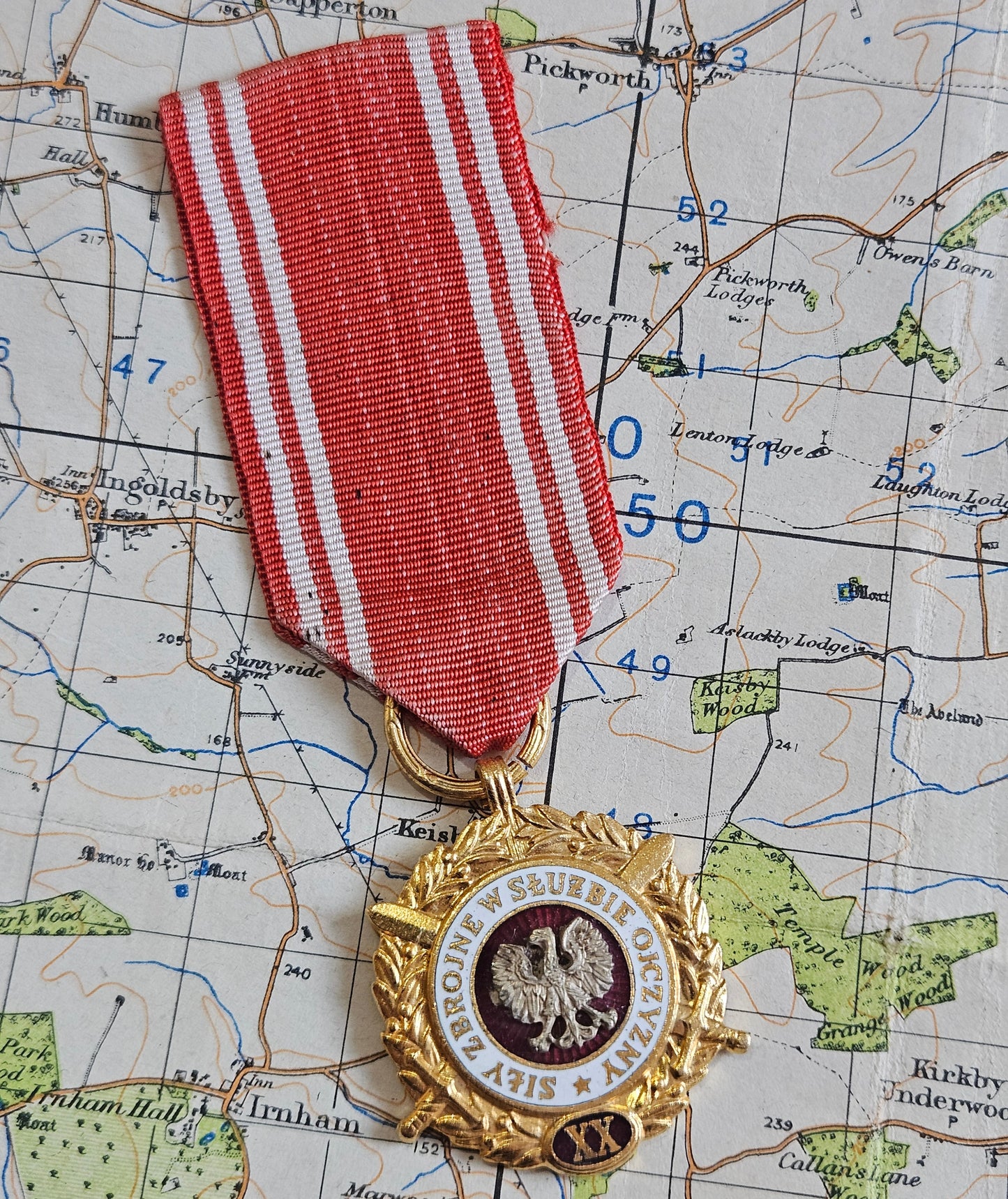 1960s Polish Armed Forces, 20 Years Service Medal.