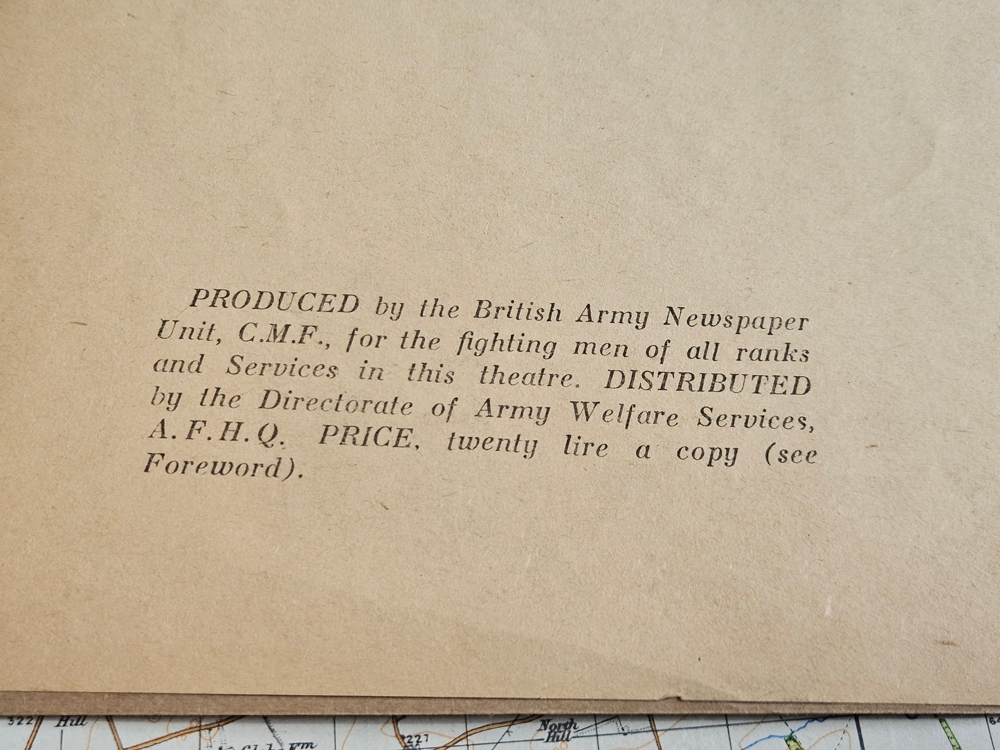 Original Copy The Two Types by Jon Cartoons World War 2 Army Welfare Publication