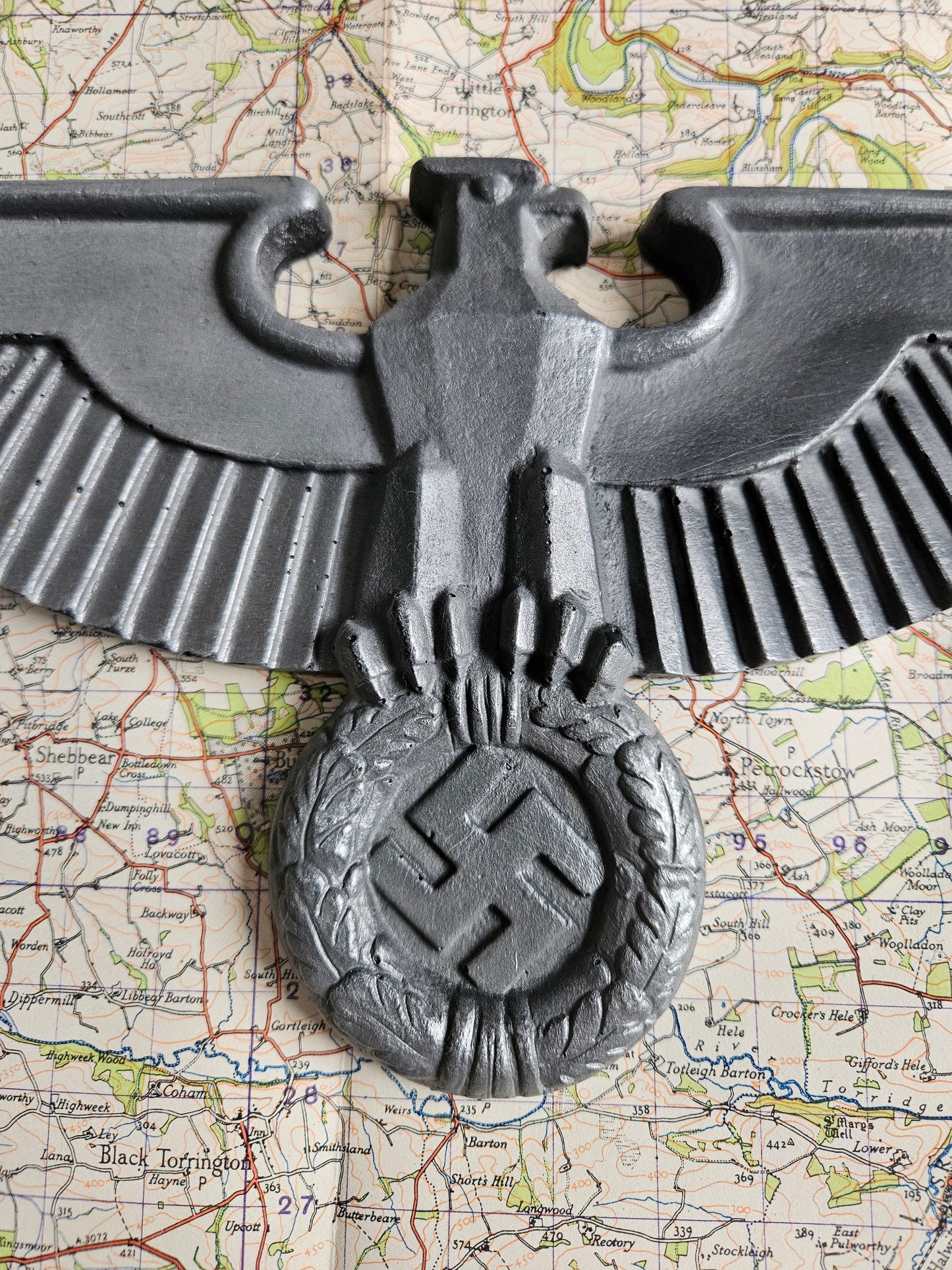 Replica WW2 German imperial eagle (Reichsadler) Wall Display Plaque.
