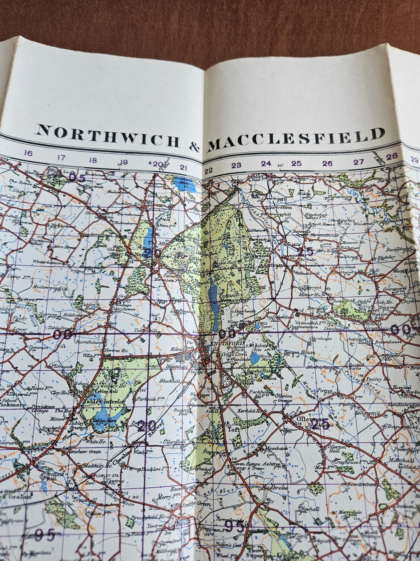 WW2 Ordnance Survey Map - Northwich & Macclesfield, 1940.