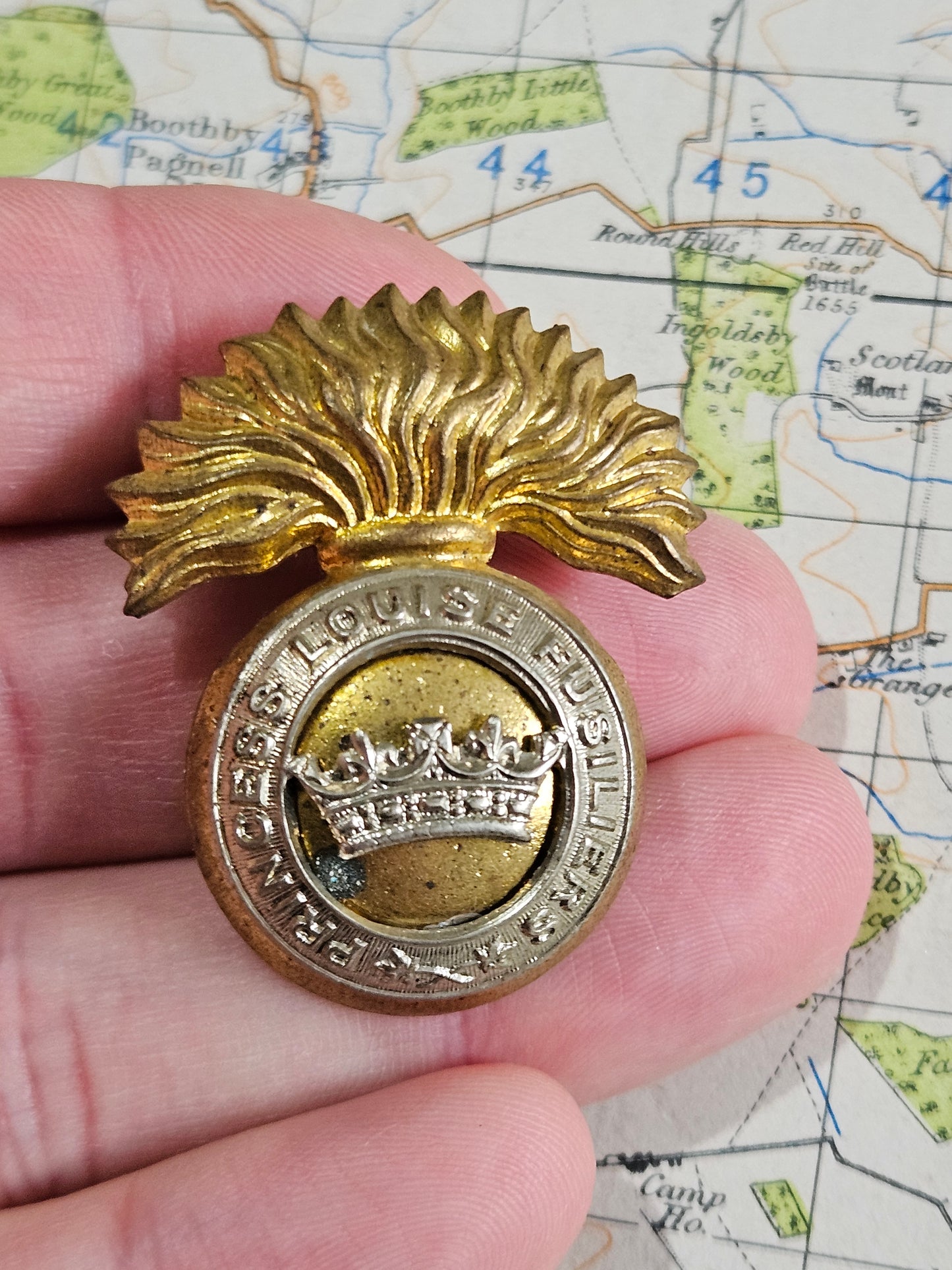 Princess Louise Fusiliers Regiment, Canadian Cap Badge.
