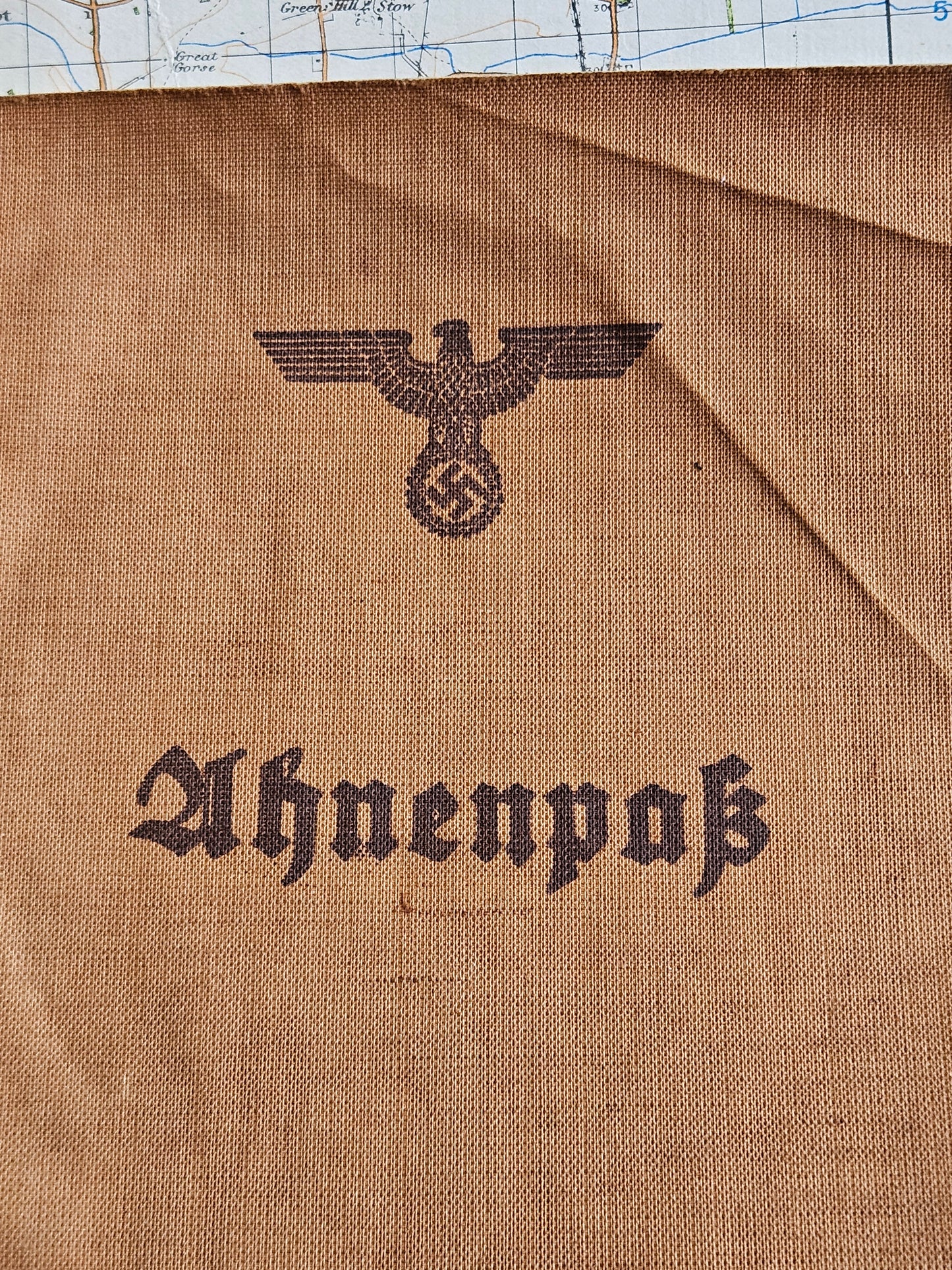 WW2 Nazi Ahnenpass (Ancestor Pass) to certify Aryan Lineage.