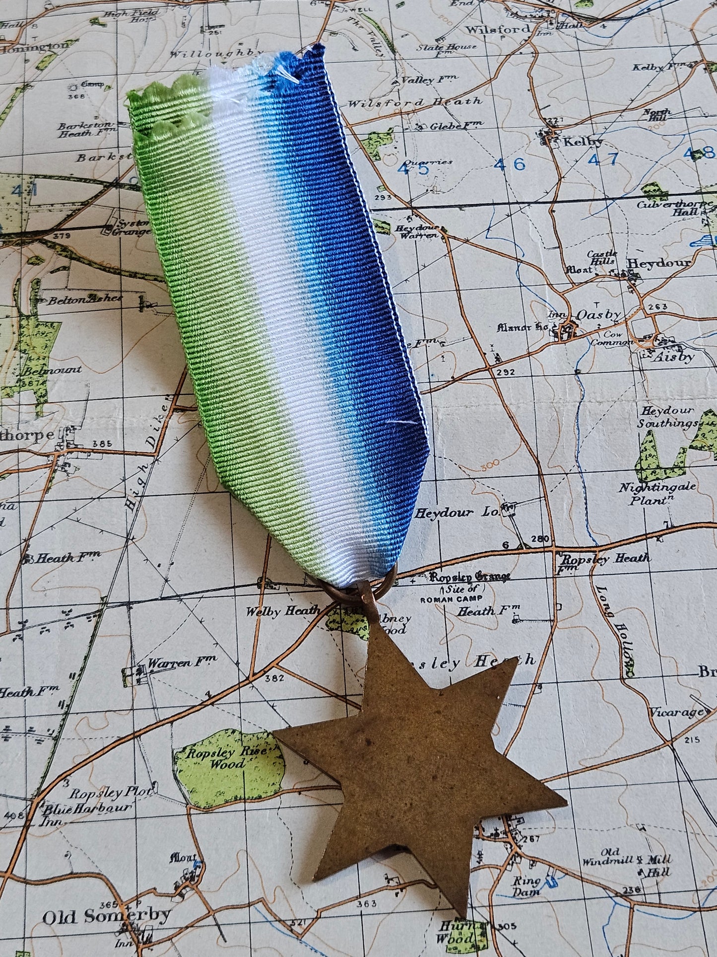 Original WW2 Atlantic Star Medal with ribbon.