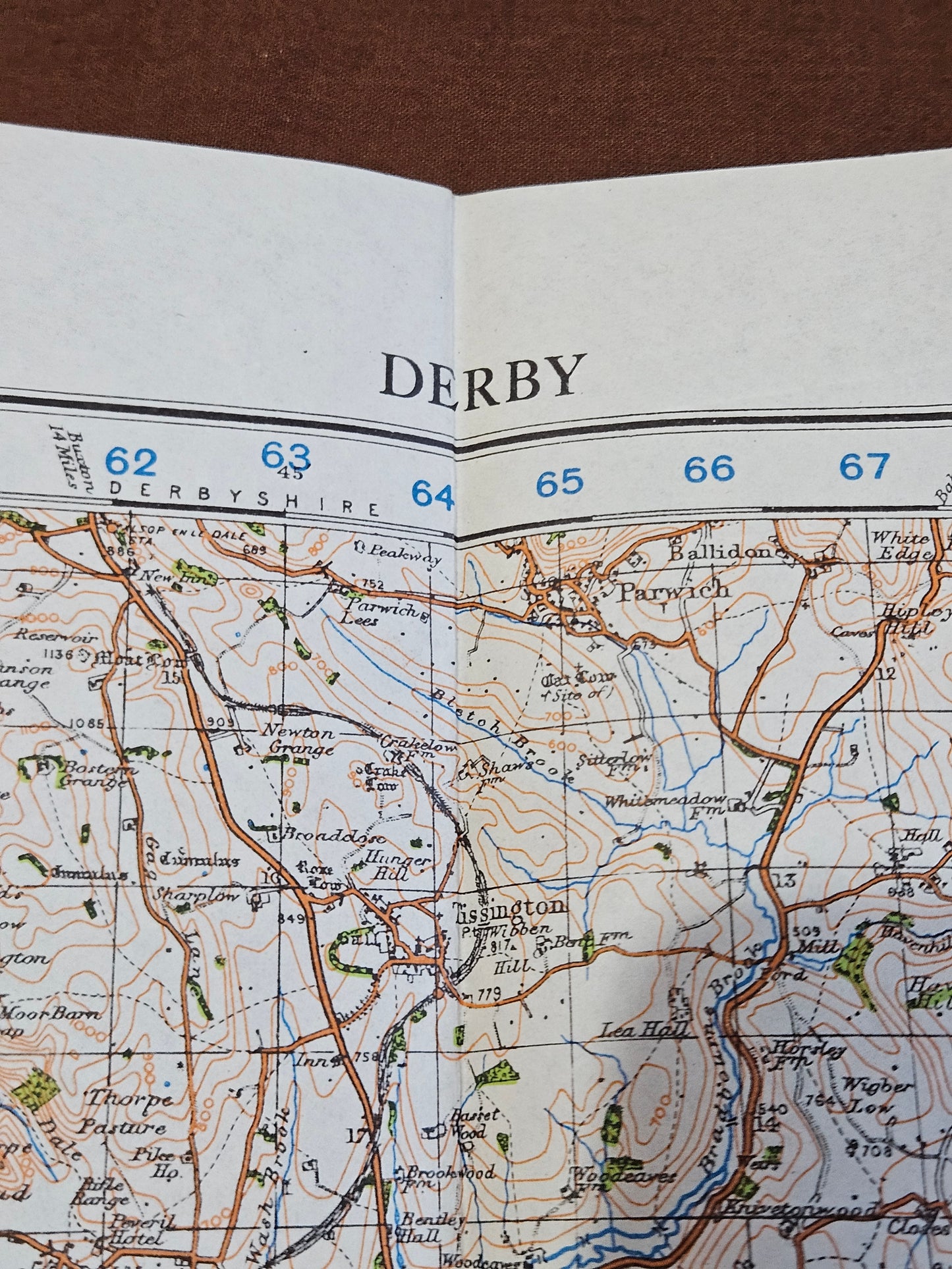 WW2 Ordnance Survey Map - Derby, 1942.