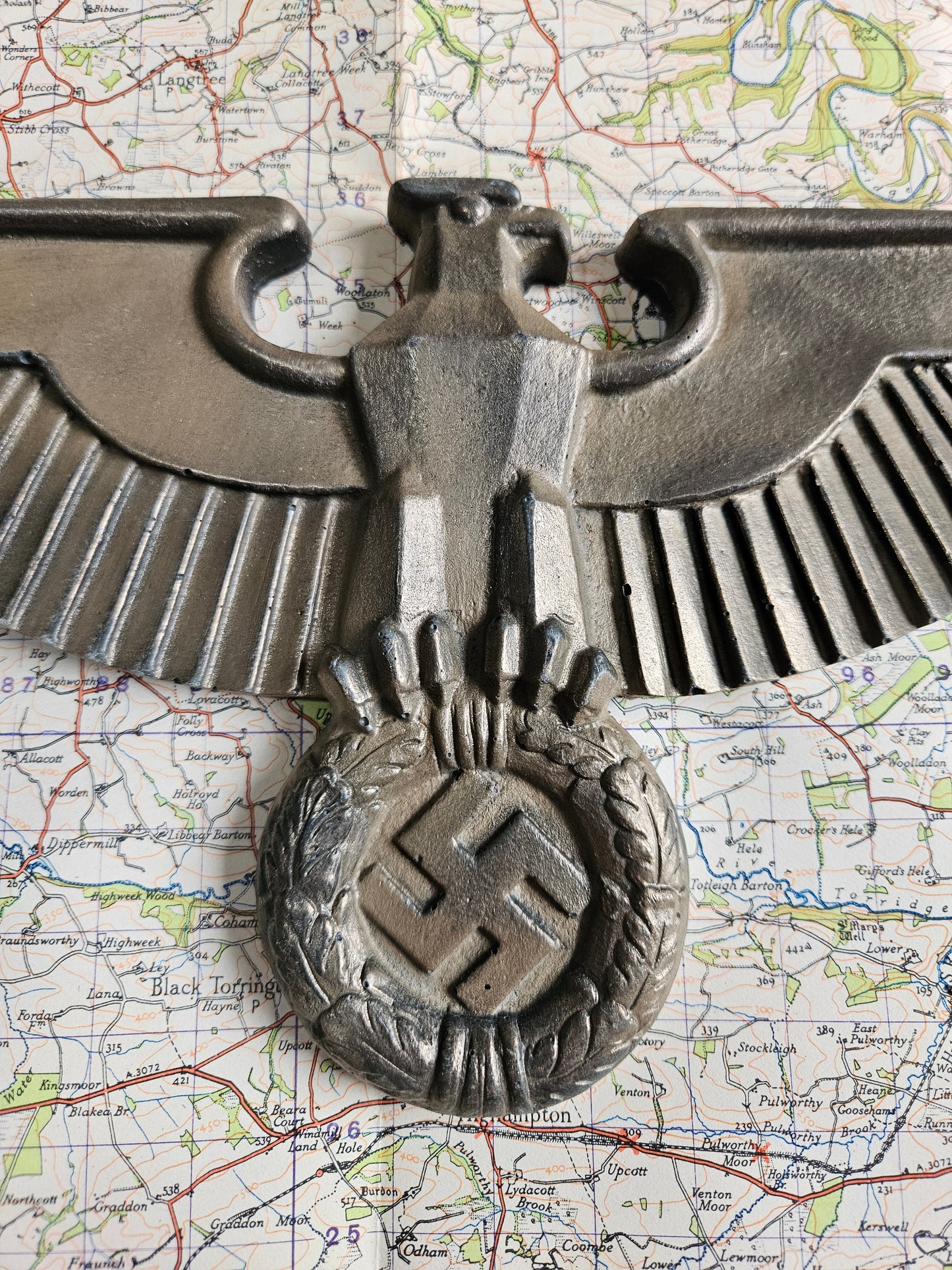 Replica WW2 German imperial eagle (Reichsadler) Wall Display Plaque.