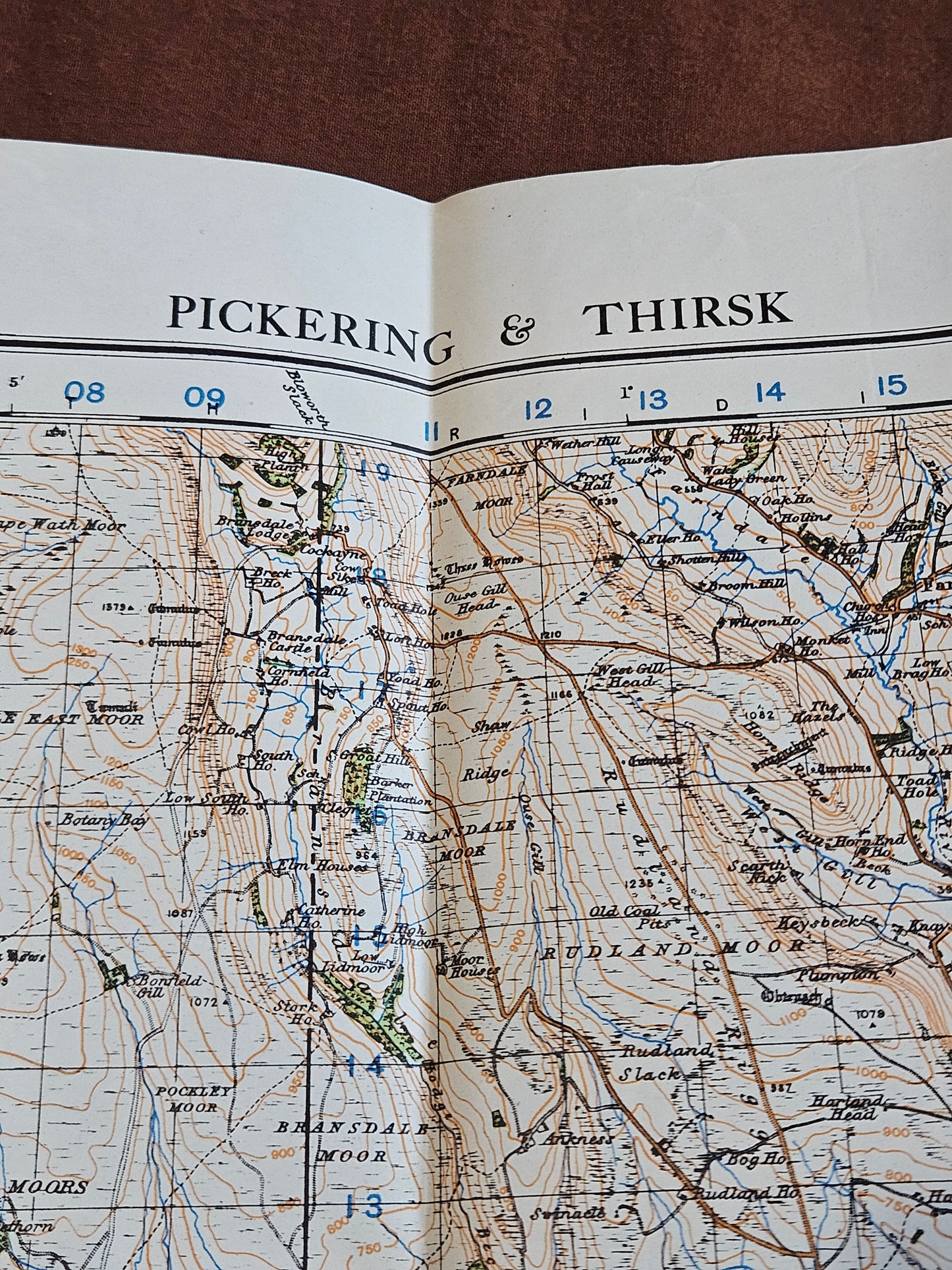 WW2 Ordnance Survey Map - Pickering & Thirsk, 1940.