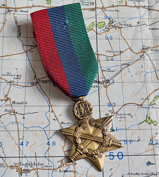 Greece, Greek Navy War Medal 1941-45, Star. Full Size In Box.
