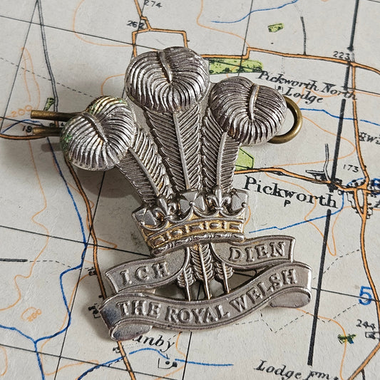 The Royal Welsh Cap Badge, British Army, Genuine.