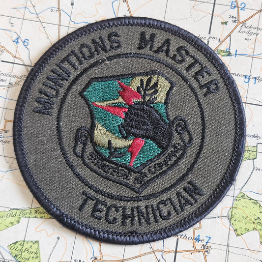 US Air Force Munitions Master Technician Patch. 1980s.