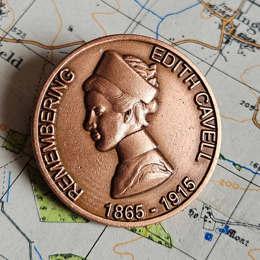 Edith Cavell Pin Badge.