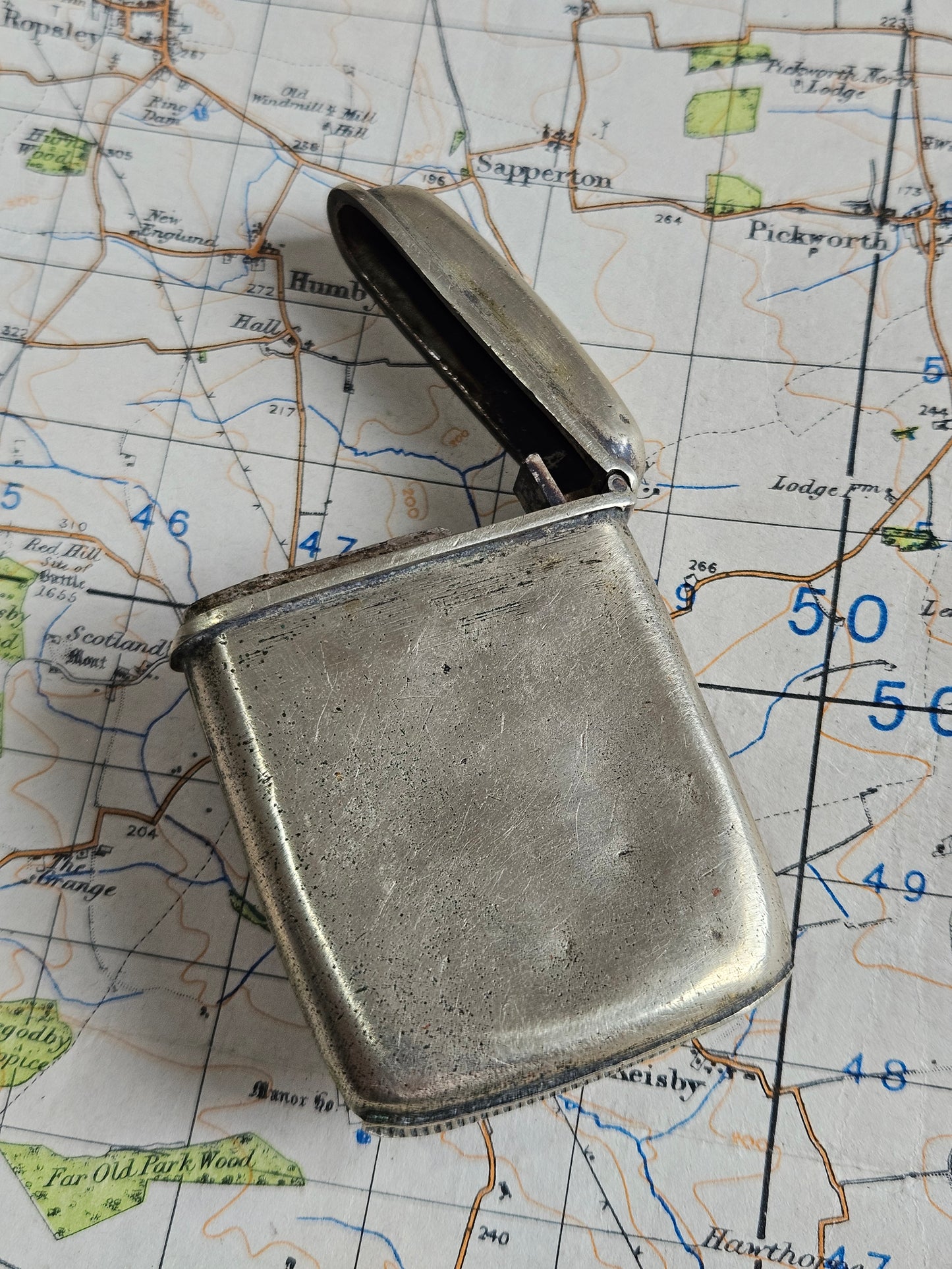 Trench Art Match Holder / Vesta Case - Royal Artillery.