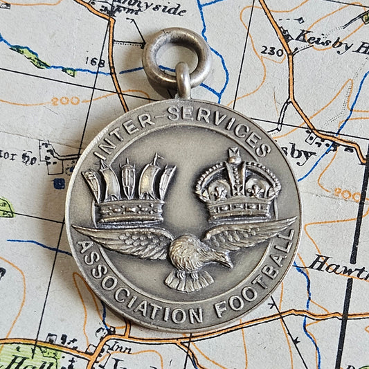 Inter Services Association Football Fob Medal. 1950-51