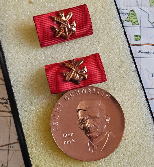 East German Ernst Schneller Medal Bronze Award