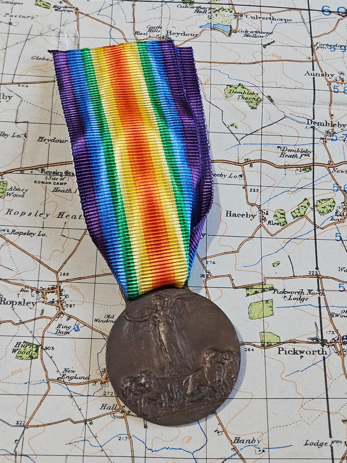 Italian WW1 bronze victory Medal 1914-1919. Original.