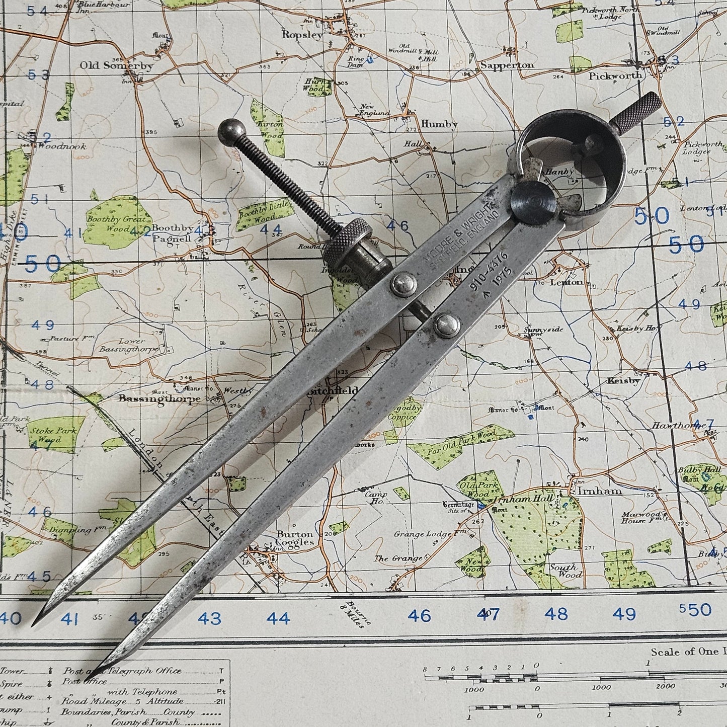Moore and Wright Spring Joint Internal Caliper - Military Issued 1975.