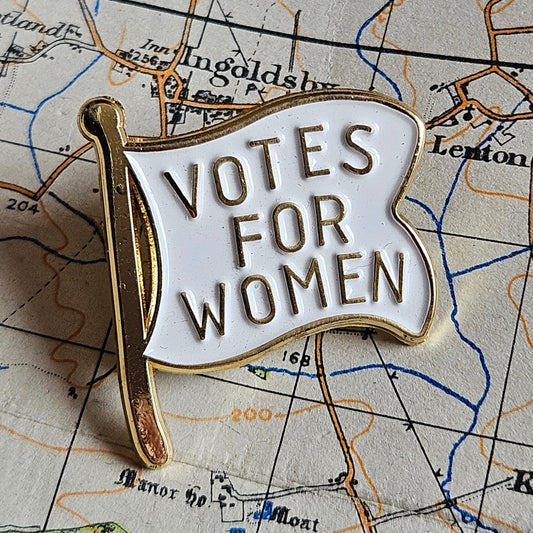 Votes for Women Pin Badge.