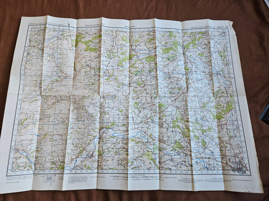 WW2 Ordnance Survey Map - Kington, 1940.