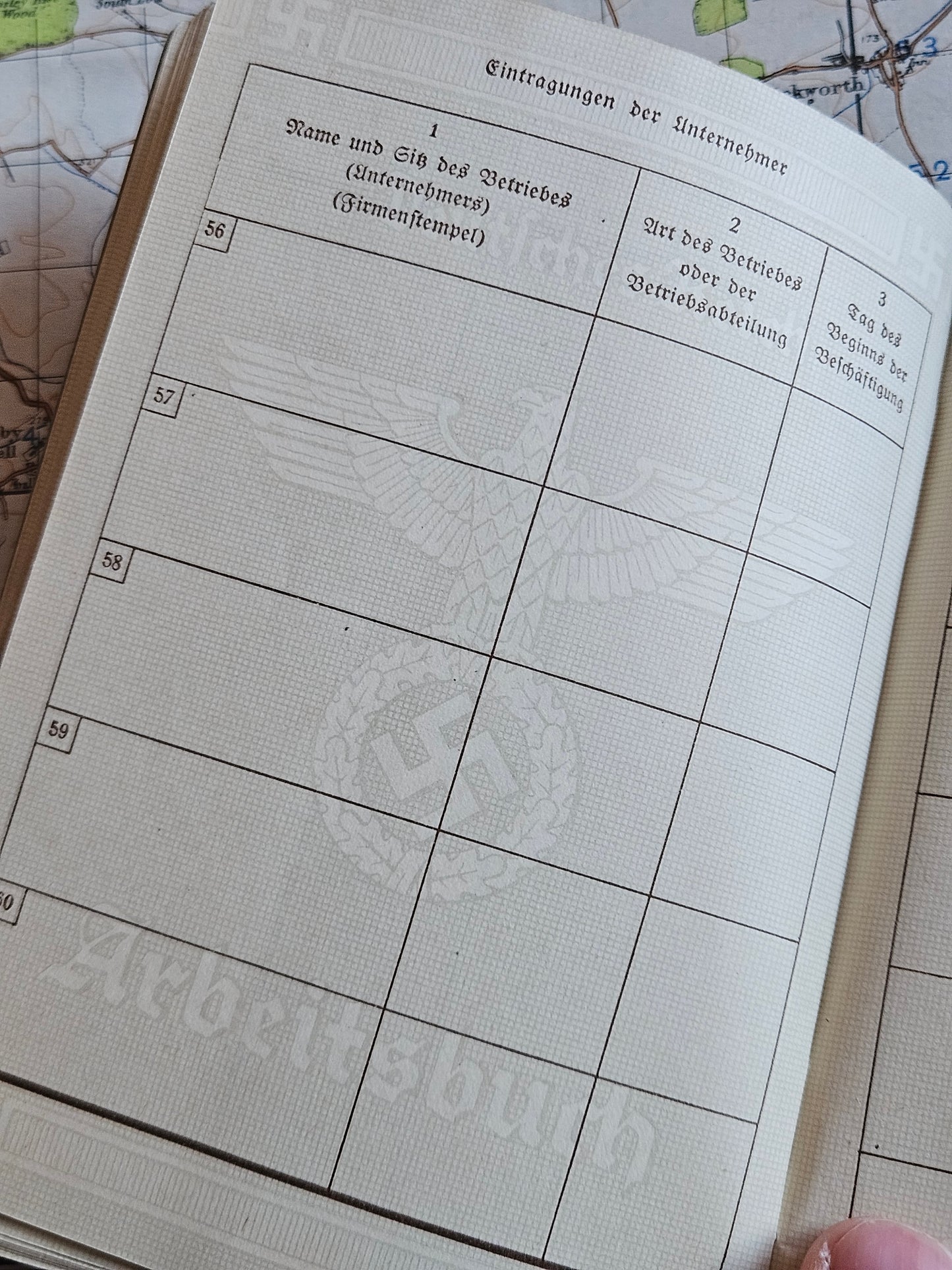 Deutches Reich Arbeitsbuch – Germany WW2