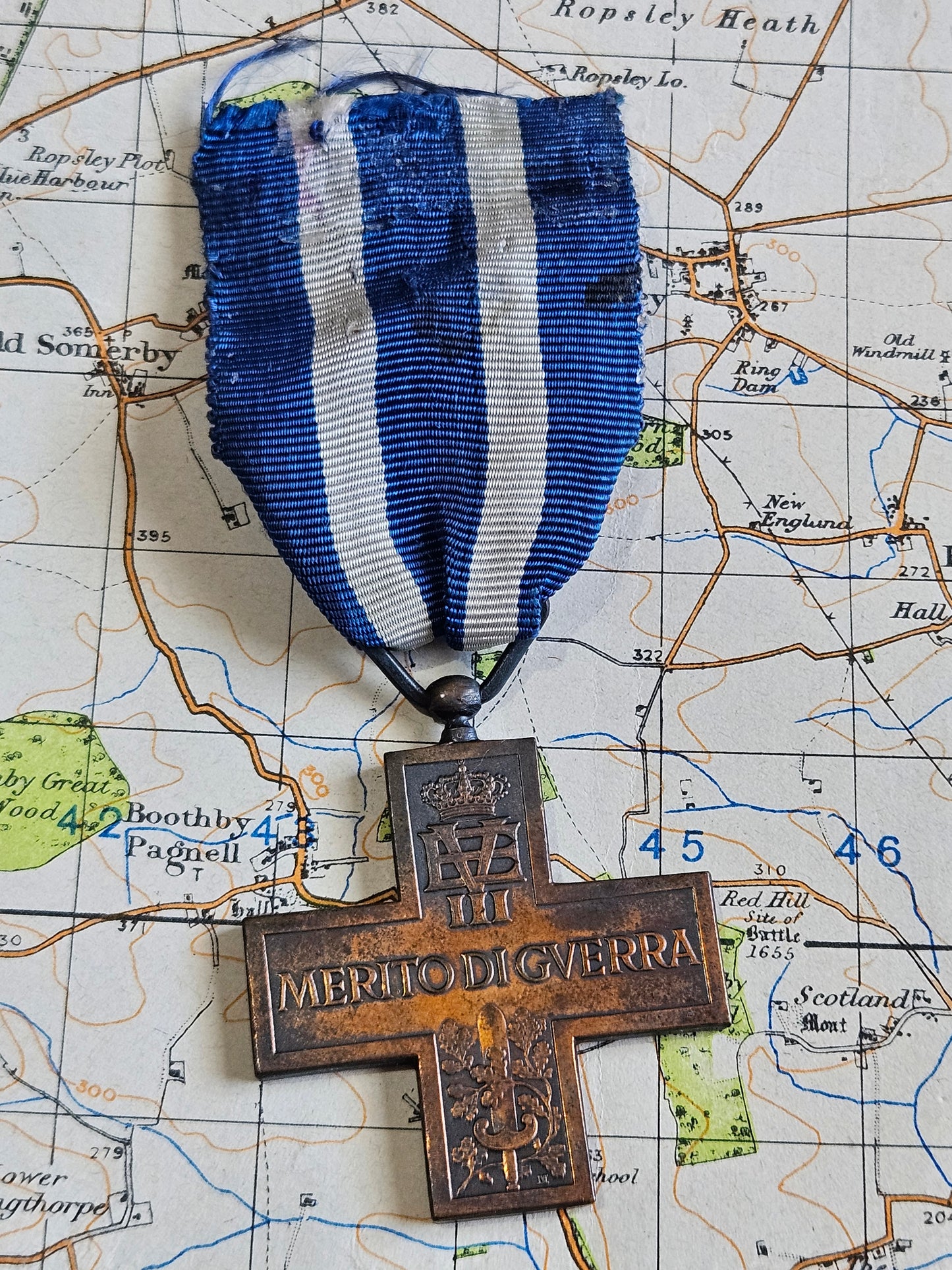 Original WWI Italian Army War Merit Cross Medal