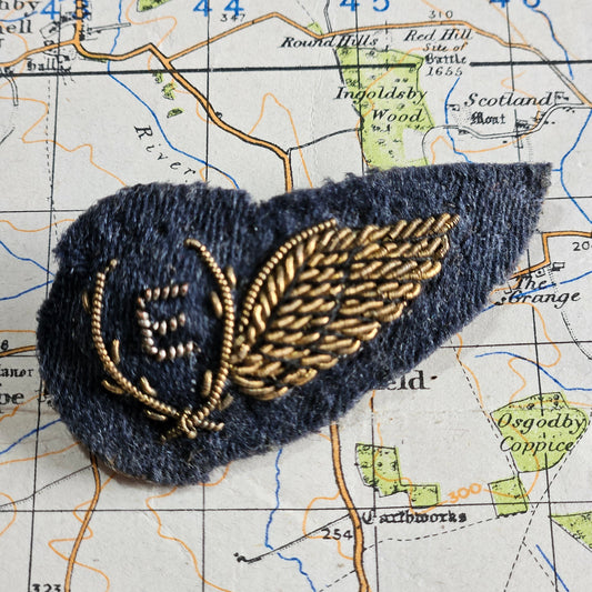 British: Royal Air Force “Engineers” bullion wire woven brevet.