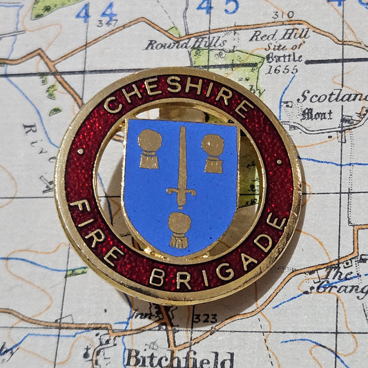 Cheshire Fire Brigade badge.