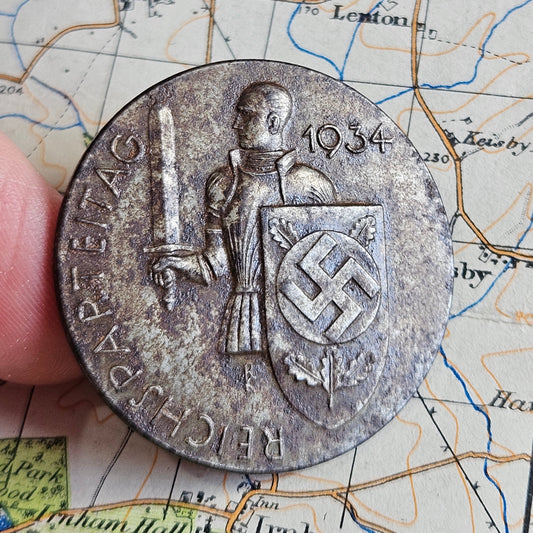 WW2 German Day Badge - 1934 Reichsparteitag