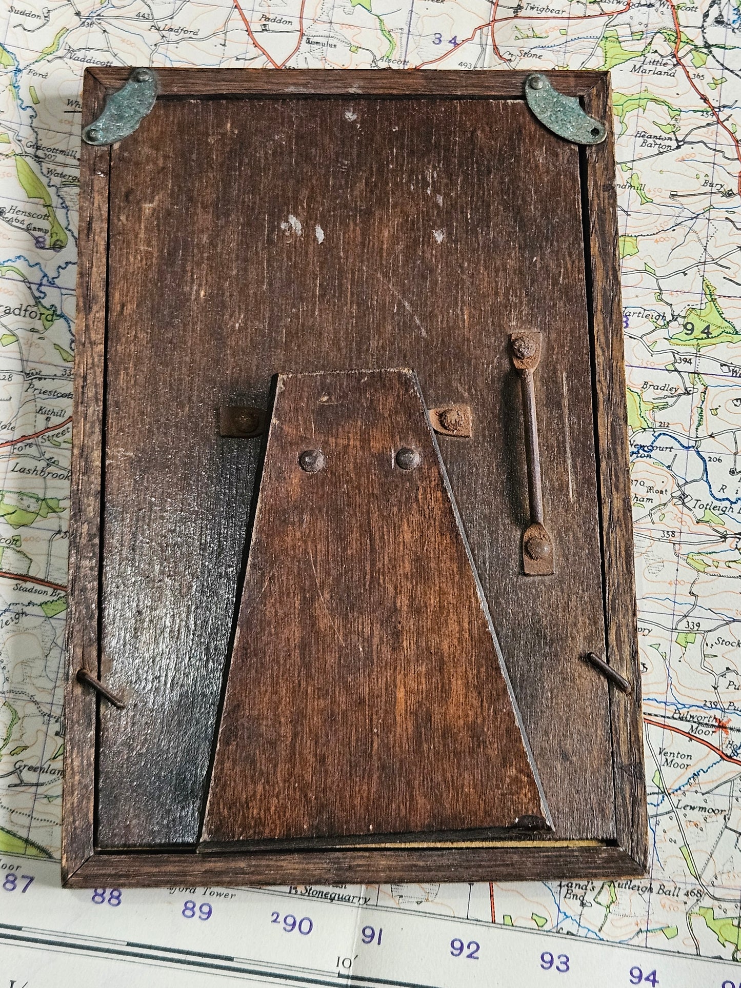 WW2 German Death Card in frame - Rifleman, 1942.