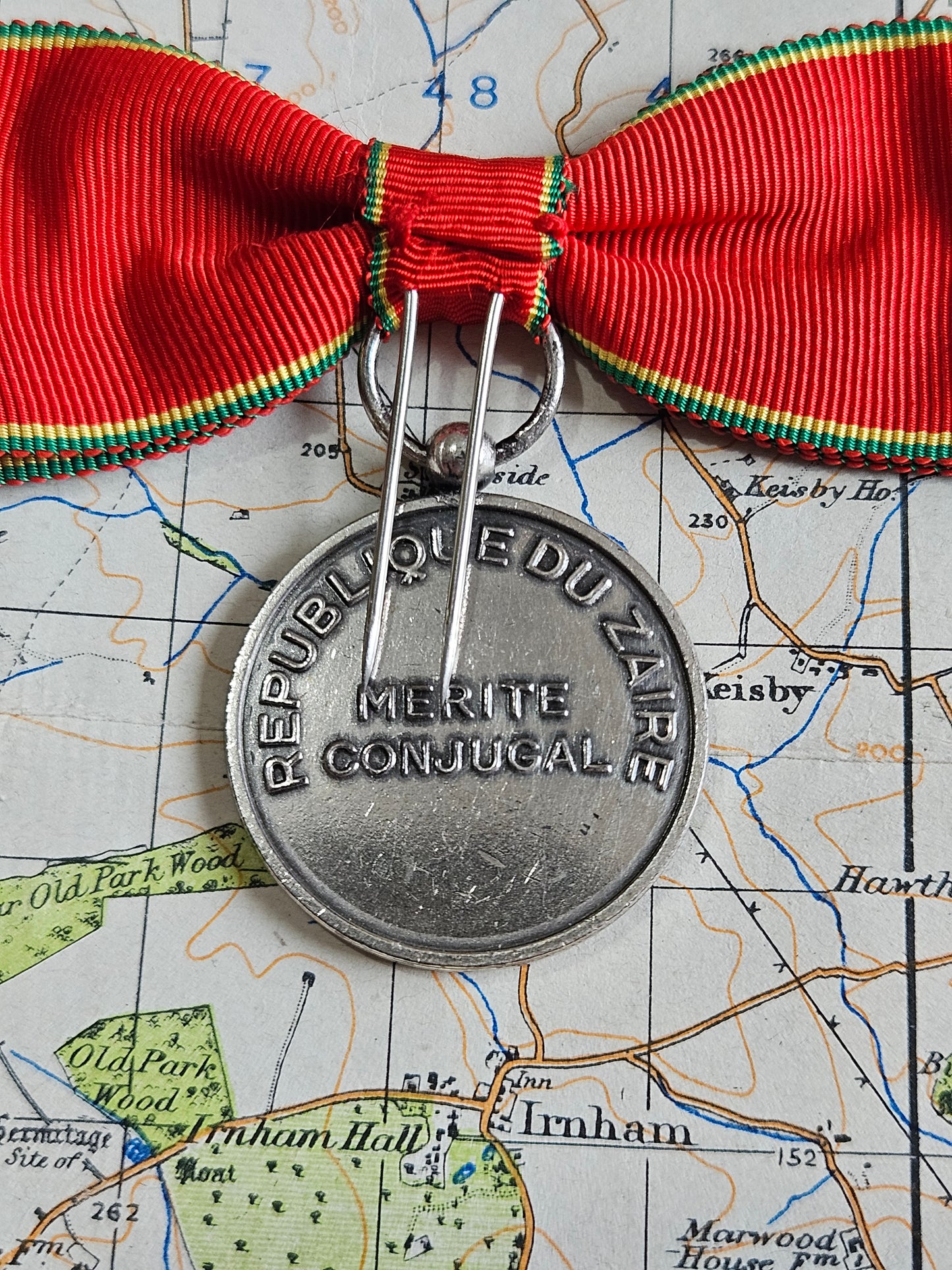 Republic Zaire (Congo) Merit Medal, Silver.