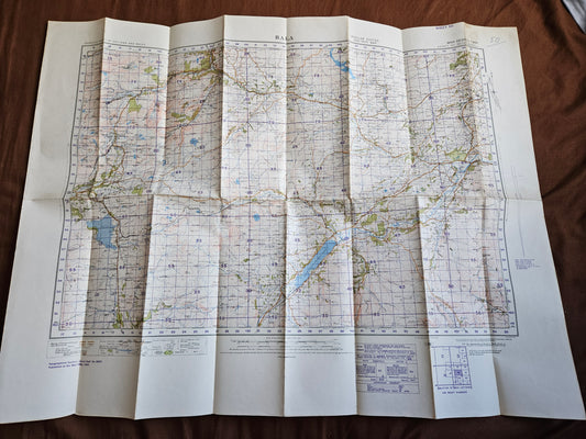WW2 Ordnance Survey Map - Bala, 1940.