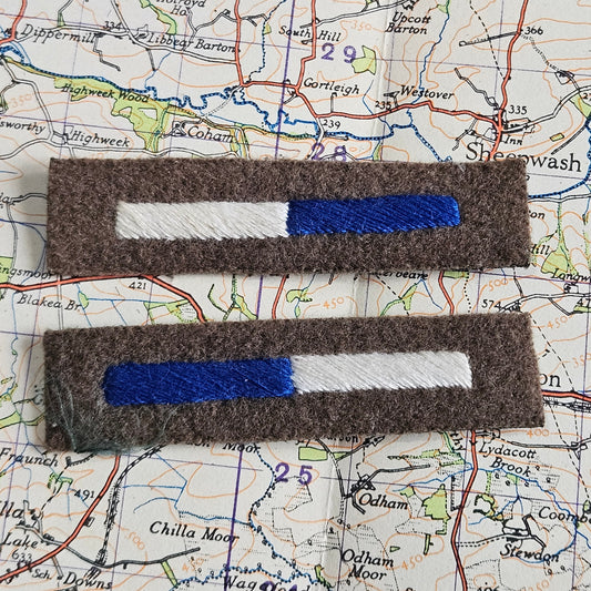 WW2 British Arm of Service Strip Pair - Royal Signals