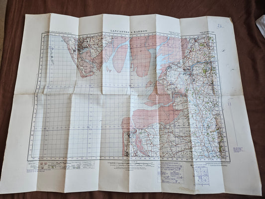 WW2 Ordnance Survey Map - Lancaster & Barrow, 1940.