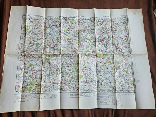 WW2 Ordnance Survey Map - Stoke On Trent, 1940.