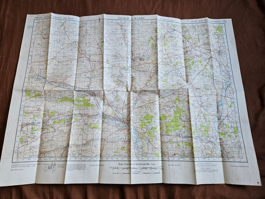 WW2 Ordnance Survey Map - Salisbury & Bulford, 1940.