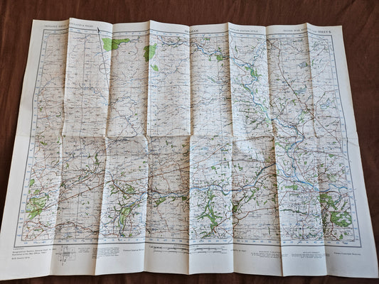 WW2 Ordnance Survey Map - Hexham, 1940.
