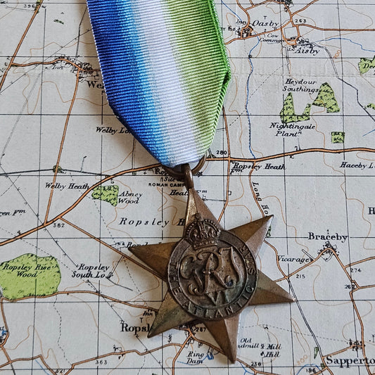 Original WW2 Atlantic Star Medal with ribbon.